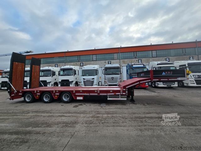 Semiremorcă cu platformă joasă  GVN * 3GVN * LENK-& LIFTACHSE*HYDR. RAMPEN * NEU