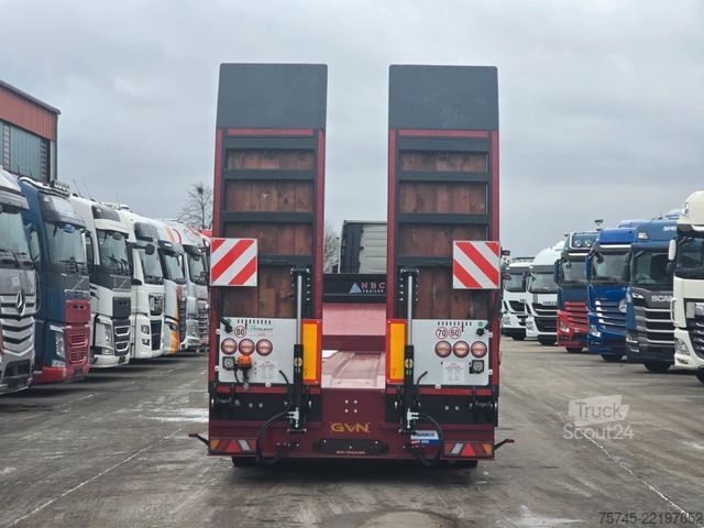 Semiremorcă cu platformă joasă  GVN * 3GVN * LENK-& LIFTACHSE*HYDR. RAMPEN * NEU