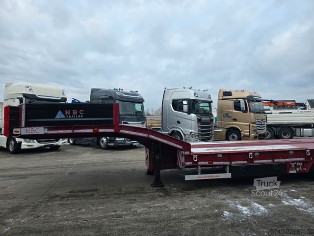 Semiremorcă cu platformă joasă  GVN * 3GVN * LENK-& LIFTACHSE*HYDR. RAMPEN * NEU