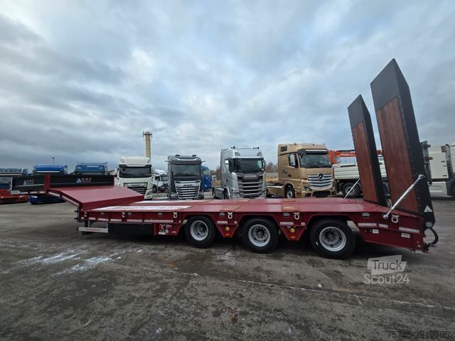 Semiremorcă cu platformă joasă  GVN * 3GVN * LENK-& LIFTACHSE*HYDR. RAMPEN * NEU