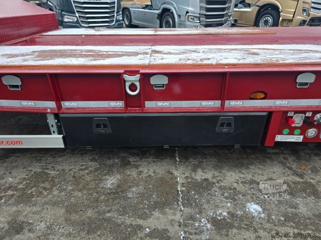 Semiremorcă cu platformă joasă  GVN * 3GVN * LENK-& LIFTACHSE*HYDR. RAMPEN * NEU
