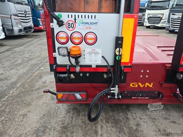 Semiremorcă cu platformă joasă  GVN * 3GVN * LENK-& LIFTACHSE*HYDR. RAMPEN * NEU