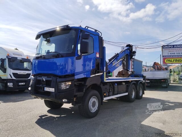 Camión grúa RENAULT K 440 R6X6 MEDIUM E6