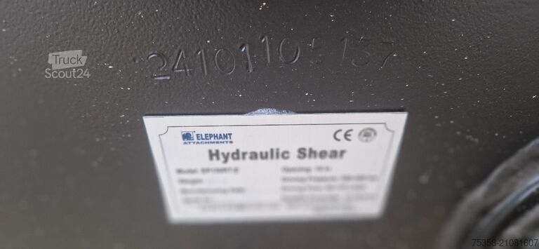 Schrottschere für Bagger ab 20 to.,  