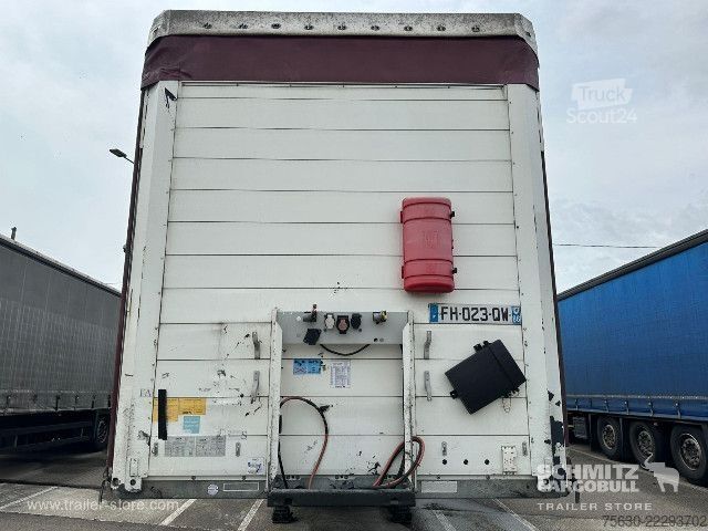 Öppen semitrailer med kapell Schmitz Cargobull Semitrailer Curtainsider Standard Hayon