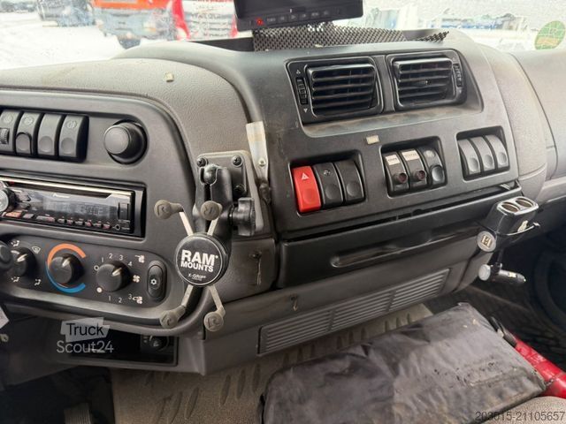 Biltransport lastbil DAF LF 55  Hiab 099 DUO  Baumaschinen