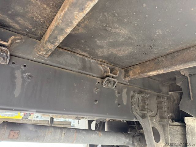 Biltransport lastbil DAF LF 55  Hiab 099 DUO  Baumaschinen