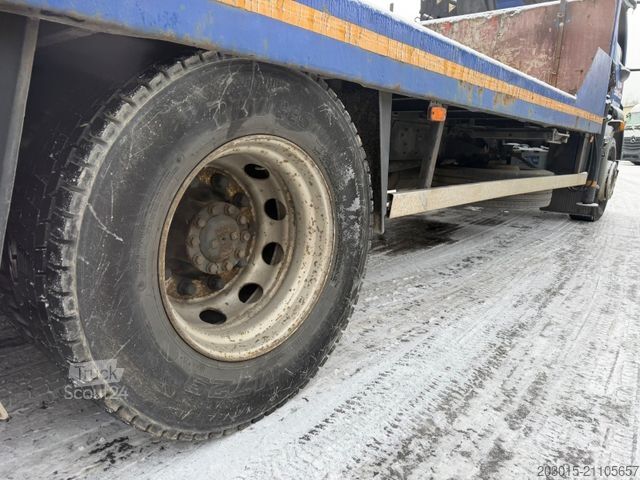 Biltransport lastbil DAF LF 55  Hiab 099 DUO  Baumaschinen