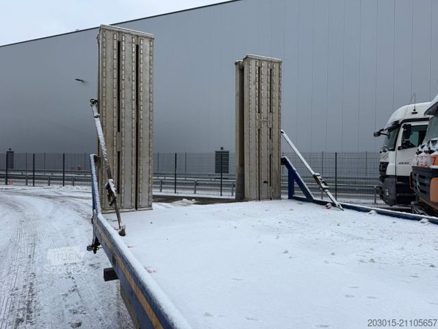 Biltransport lastbil DAF LF 55  Hiab 099 DUO  Baumaschinen