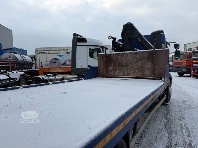 Biltransport lastbil DAF LF 55  Hiab 099 DUO  Baumaschinen