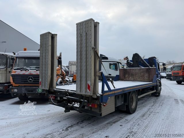 Biltransport lastbil DAF LF 55  Hiab 099 DUO  Baumaschinen