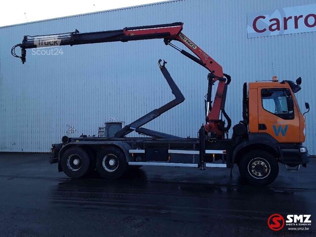 Μεταφορά εμπορευματοκιβωτίων Renault Kerax 320 palfinger Pk11502  289000km