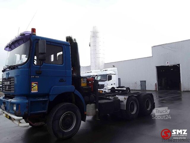 MAN 27.414 με γερανό Palfinger PK18002EH/5, 2012, φορτηγό 6x6 βελγικής προέλευσης Man 27.414 Palfinger Pk18002EH/5 2012 6x6 belg truck