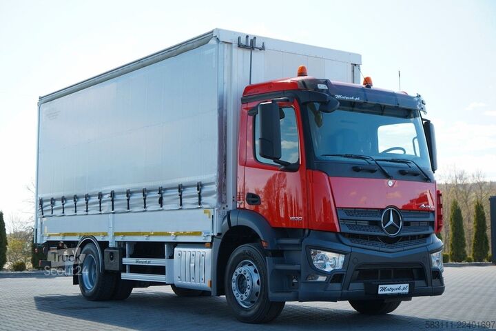 Tentinė platforma sunkvežimis MERCEDES-BENZ ANTOS 1830 / FIRANKA - 6,5 M / 4x2 / SOLÓWKA / W