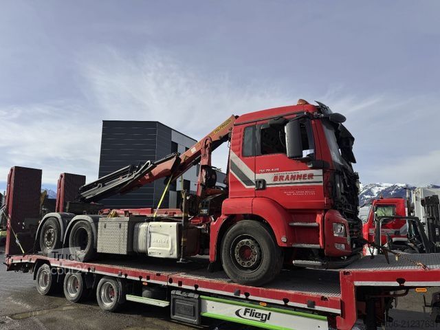 Lastbilchassis MAN TGS 26.440 Brandschaden ohne Krane