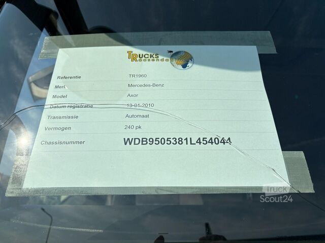 Transporte refrigerado/congelado Mercedes-Benz Axor 1824 + CARRIER SUPRA 750 + DHOLLANDIA 2000...