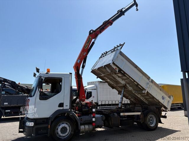 Krano sunkvežimis Renault Premium + PALFINGER PK 10000.  2 X EXT.  + REMO...
