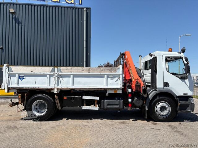 3-странен самосвал Renault Premium + PALFINGER PK 10000.  2 X EXT.  + REMO...