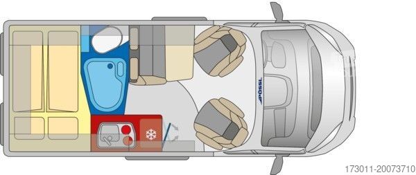 Τροχόσπιτο αυτοκινούμενο PÖSSL Roadcamp R 140PS/Radio+Kamera/Markise inkl