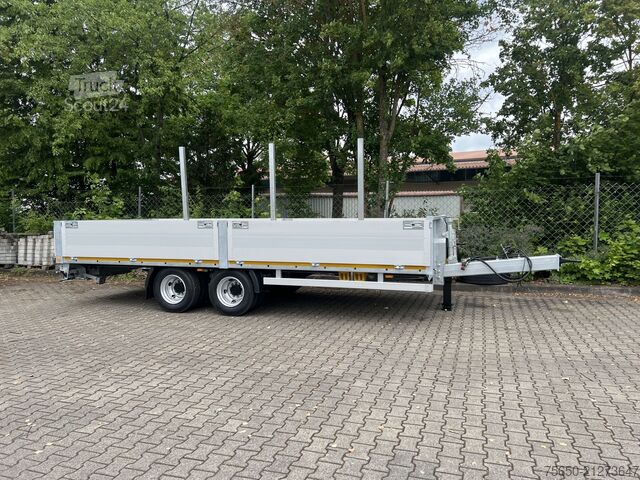 Open trailer Möslein THT 14,4 G 7,2  14,4 t Tandem- Pritschenanhänger- Tieflader