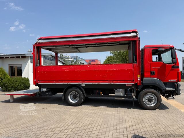 Dzērienu kravas automašīna MAN TGM 13.290 4x4 Getränke/Seitenlader+LBW/Navi
