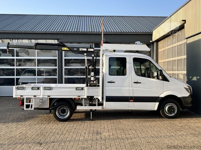 Вантажівка-платформа з краном Mercedes-Benz Sprinter 513 CDI 366 Hiab Laadkraan 018T Trekha...