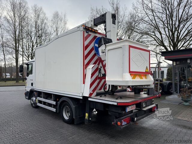 Lkw-Arbeitsbühne MAN TGL 12.180 Koffer mit Ruthmann Versalift 14.90m