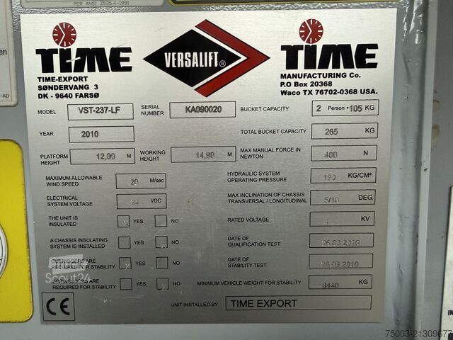 LKW mit Kofferaufbau MAN TGL 12.180 Koffer mit Ruthmann Versalift 14.90m