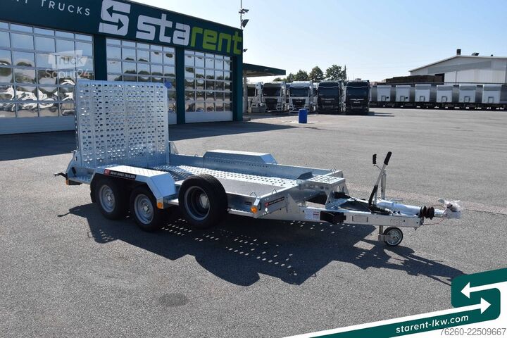 Žemagrindė platforma priekaba BRIAN JAMES TRAILERS Digger Plant Schwerlast-Rampe 3,2x1,7m NEU