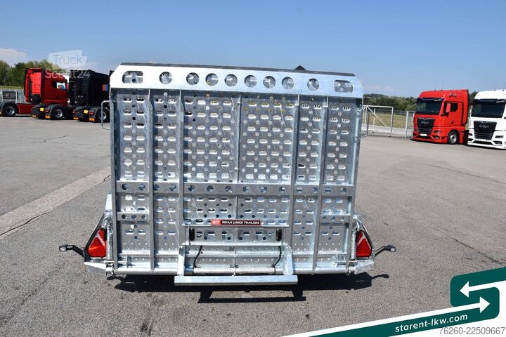 Žemagrindė platforma priekaba BRIAN JAMES TRAILERS Digger Plant Schwerlast-Rampe 3,2x1,7m NEU