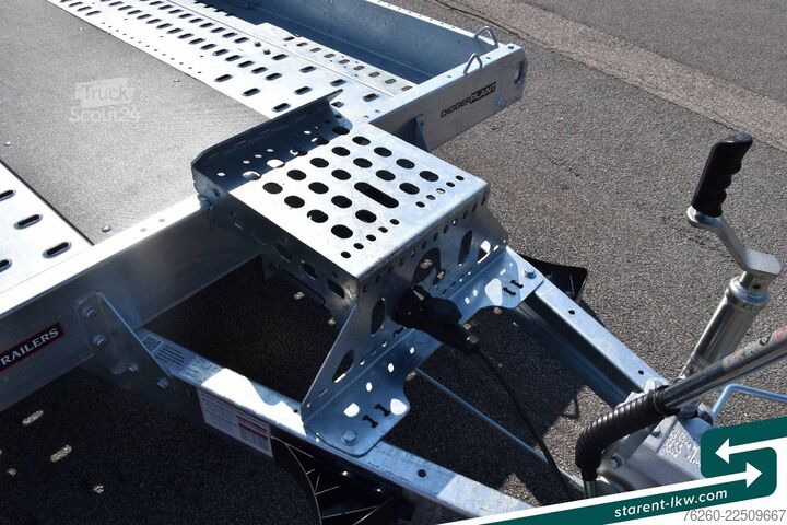 Žemagrindė platforma priekaba BRIAN JAMES TRAILERS Digger Plant Schwerlast-Rampe 3,2x1,7m NEU