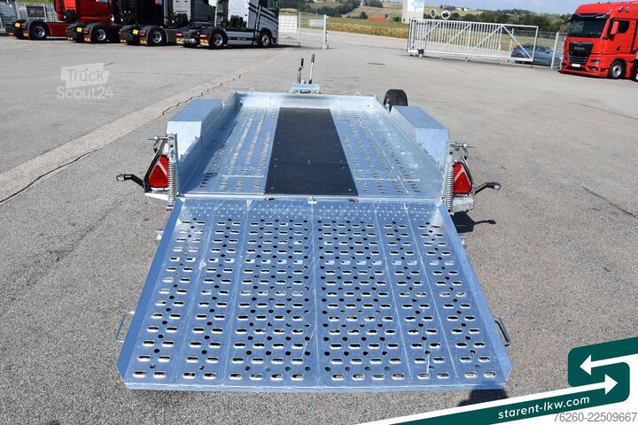 Žemagrindė platforma priekaba BRIAN JAMES TRAILERS Digger Plant Schwerlast-Rampe 3,2x1,7m NEU