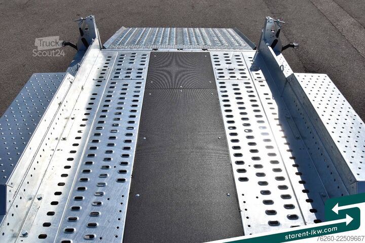 Žemagrindė platforma priekaba BRIAN JAMES TRAILERS Digger Plant Schwerlast-Rampe 3,2x1,7m NEU