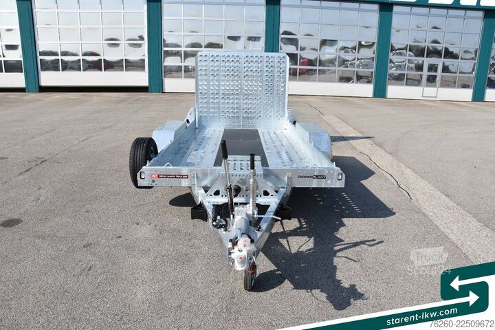 Žemagrindė platforma priekaba BRIAN JAMES TRAILERS Digger Plant Schwerlast-Rampe 3,7x1,7m NEU