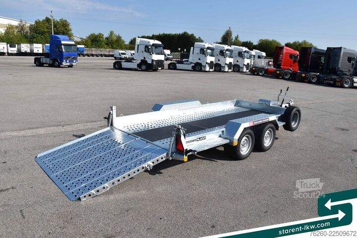 Žemagrindė platforma priekaba BRIAN JAMES TRAILERS Digger Plant Schwerlast-Rampe 3,7x1,7m NEU