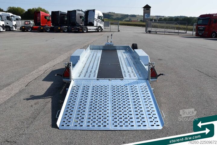 Žemagrindė platforma priekaba BRIAN JAMES TRAILERS Digger Plant Schwerlast-Rampe 3,7x1,7m NEU