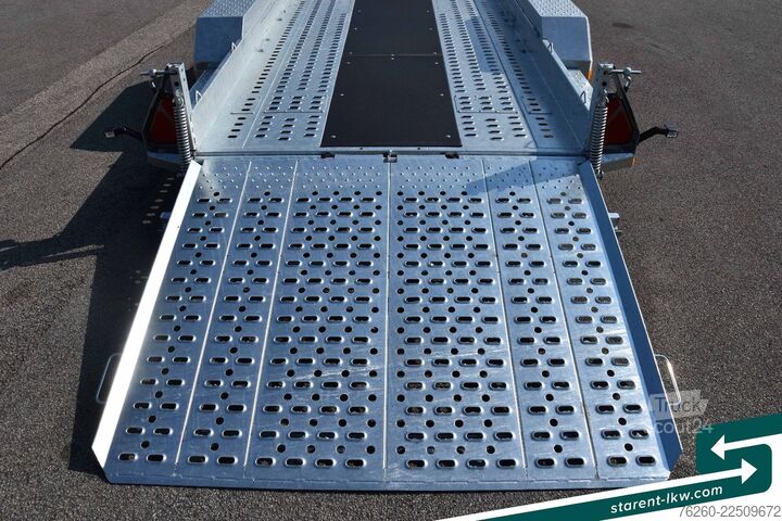 Žemagrindė platforma priekaba BRIAN JAMES TRAILERS Digger Plant Schwerlast-Rampe 3,7x1,7m NEU