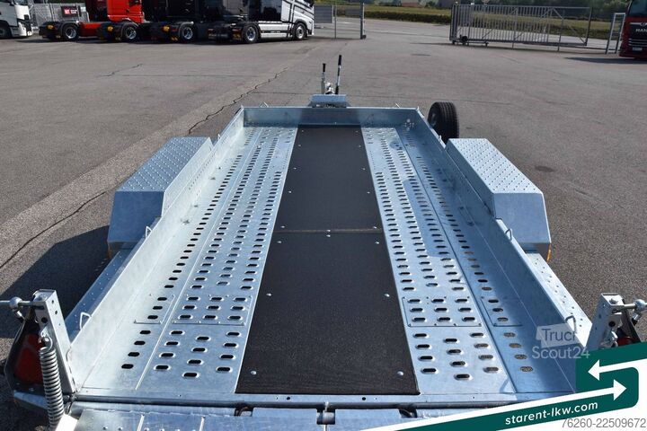 Žemagrindė platforma priekaba BRIAN JAMES TRAILERS Digger Plant Schwerlast-Rampe 3,7x1,7m NEU