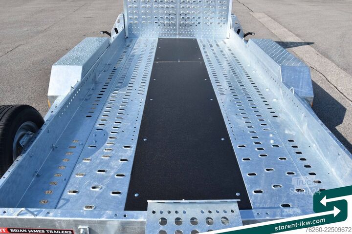 Žemagrindė platforma priekaba BRIAN JAMES TRAILERS Digger Plant Schwerlast-Rampe 3,7x1,7m NEU
