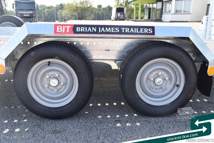 Žemagrindė platforma priekaba BRIAN JAMES TRAILERS Digger Plant Schwerlast-Rampe 3,7x1,7m NEU