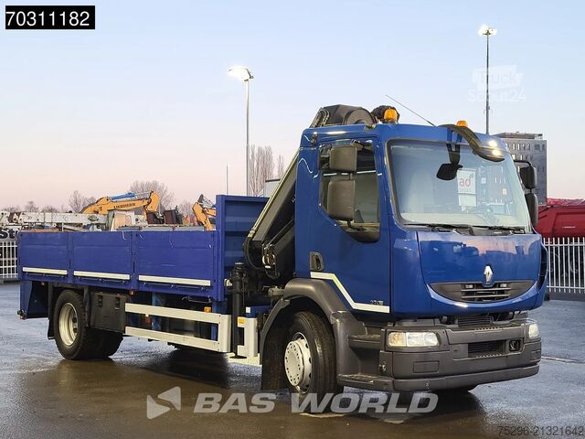 Lasteplattform Renault Midlum 270 Midlum 4X2 HIAB 099 E -2 HIDUO Kran ...