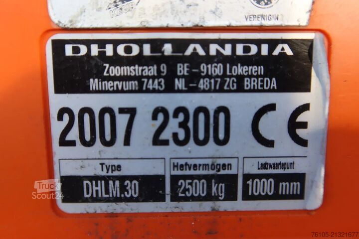 Valise Heiwo City Trailer+Dhollandia klep 2500 kg , Geisolee...