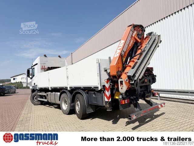 Vrachtauto met open laadbak Mercedes-Benz Actros 2746 L 6x2, Kran Atlas 240.2E-A4, Funk,