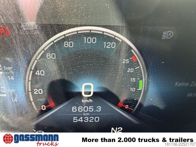 Vrachtauto met open laadbak Mercedes-Benz Actros 2746 L 6x2, Kran Atlas 240.2E-A4, Funk,