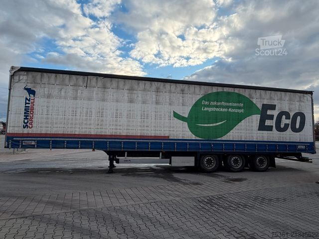 Открытый полуприцеп с тентом SCHMITZ CARGOBULL SCS 24/L -13.62 Mega Pritsche und Schiebeplane