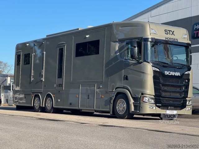 Nákladní vůz pro přepravu dobytka SCANIA S500 STX 5 Pferde m. Doppel PopOut & Mega PushUp