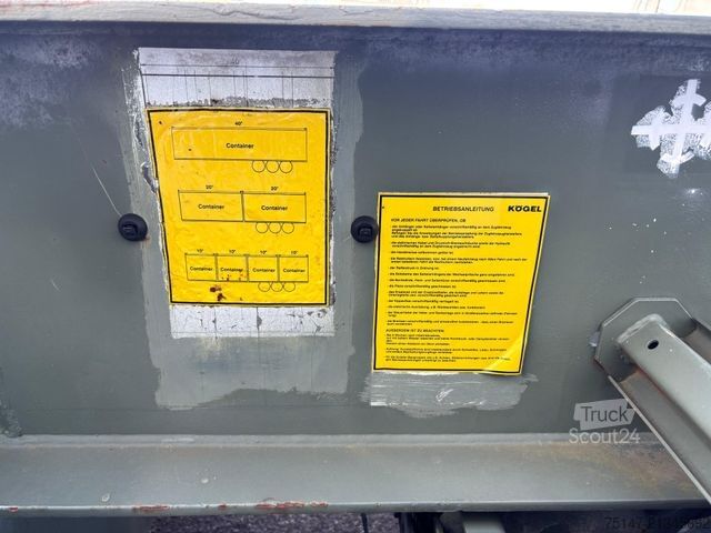 Напівпричіп з кузовом, що змінюється KÖGEL 3-Achs Container-Chassis 40 ex BW Bundeswehr