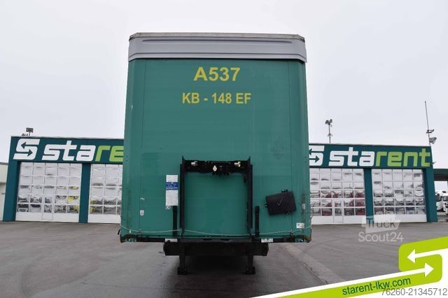 Ανοιχτό ημιρυμουλκούμενο με μουσαμά KÖGEL Palettenkasten Lochrahmen SAF Achsen, XL-Zert.