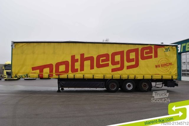 Ανοιχτό ημιρυμουλκούμενο με μουσαμά KÖGEL Palettenkasten Lochrahmen SAF Achsen, XL-Zert.