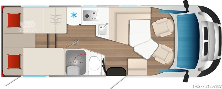 Pusiau integralus Burstner Campeo TD 691 G Fiat